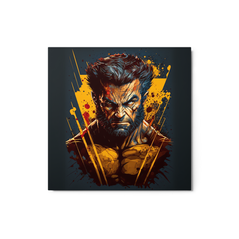 Wolverine metal print