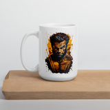 Wolverine white glossy mug